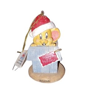 Marathon Limited Edition 2004 Series 4 DogHouse Puppy Santa Christmas Ornament's
